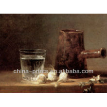 Still Life Cup Water Handmade Oil Painting